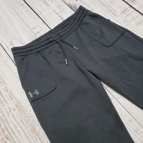 Under Armour Youth XL/Women's Small Black Athleisure Comfy Bootcut Sweatpants - Picture 3 of 6